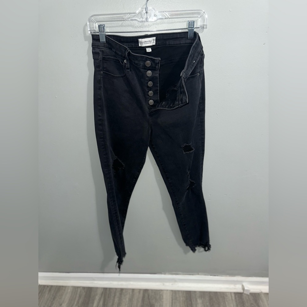 Abercrombie curve love high rise super skinny jeans